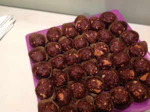 Bolitas de chocolate