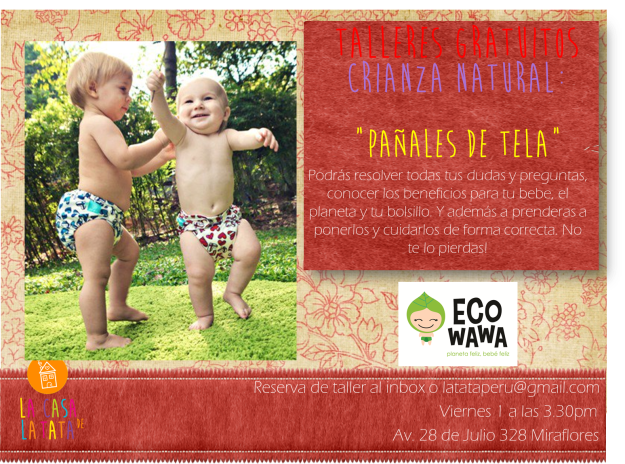 Taller práctico sobre uso y beneficios de los pañales de tela